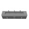 Castello Usa Nile 84-inch Black Vanity Set with Gray  Top and Chrome Handles CB-MC-84BLK-CHR-2053-GR - alternate 7